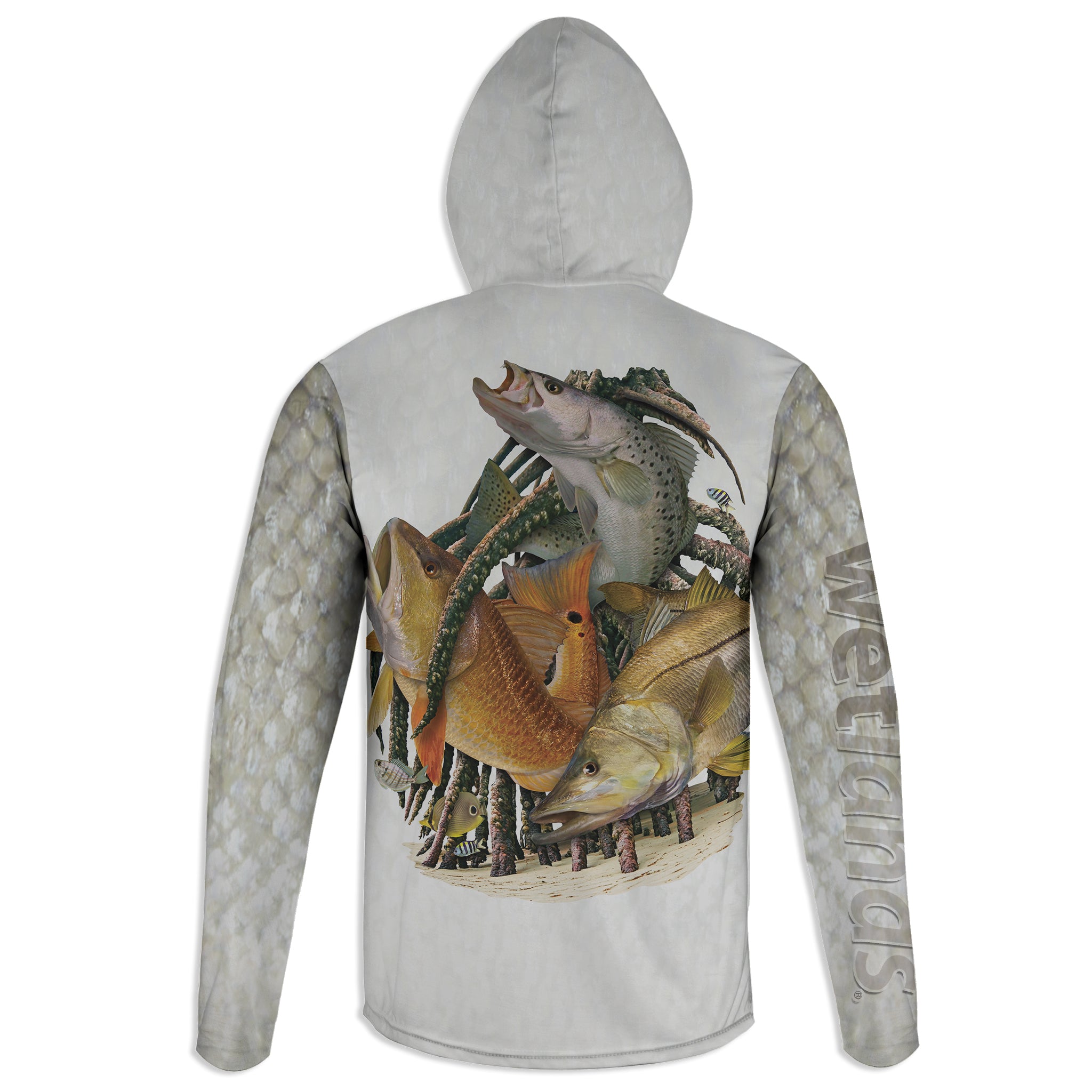 South Florida Slam - Unisex Long Sleeve Sun Proof Performance Fishing Top with built in Hoodie and Gaiter (short sleeve option also available)