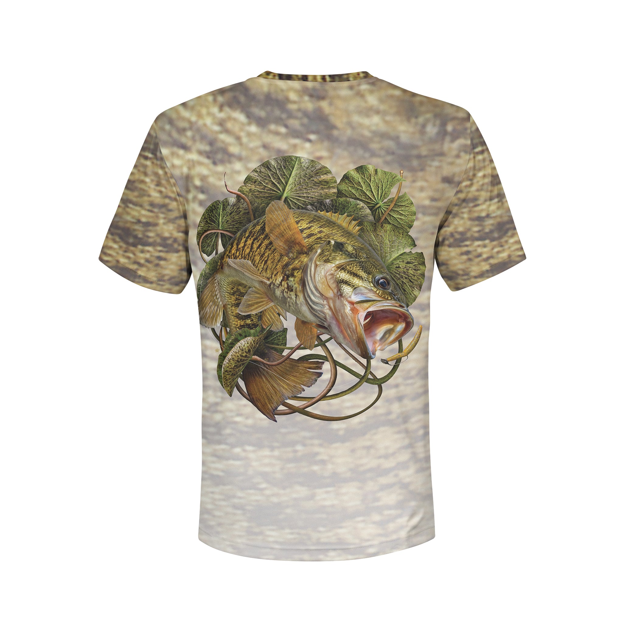 Smallmouth and Worm - Unisex Long Sleeve Sun Proof Performance Fishing Top with built in Hoodie and Gaiter (short sleeve option also available)