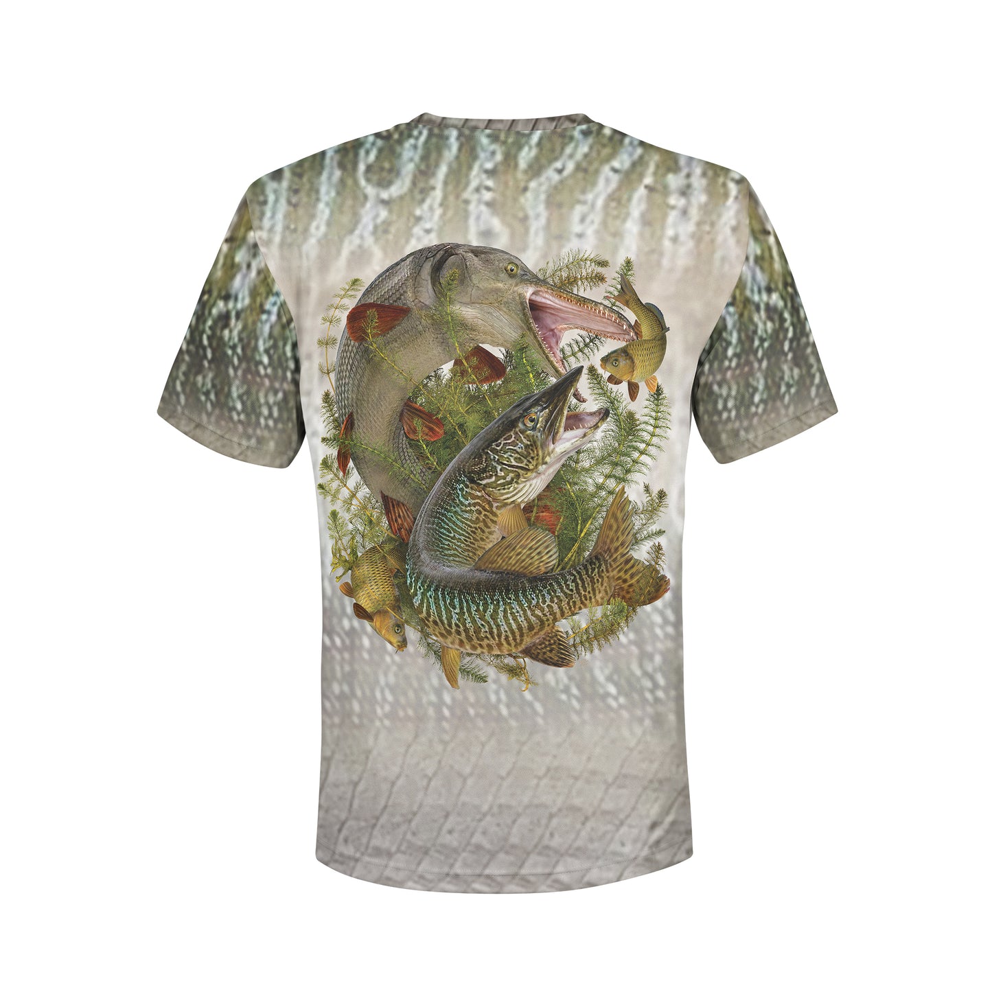 Muskie and Gar - Unisex Long Sleeve Sun Proof Performance Fishing Top with built in Hoodie and Gaiter (short sleeve option also available)