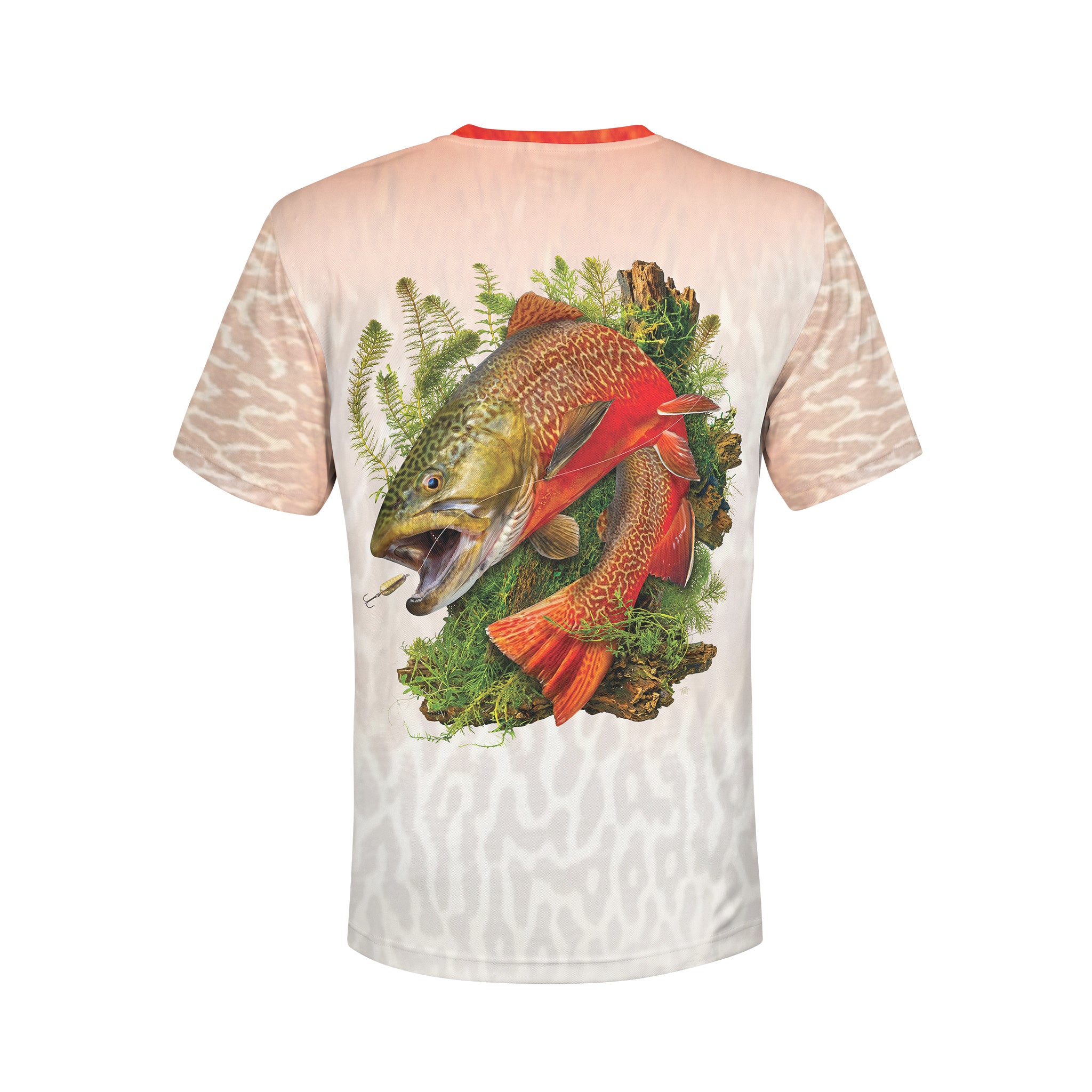 Tiger Trout - Unisex Long Sleeve Sun Proof Performance Fishing Top with built in Hoodie and Gaiter (short sleeve option also available)