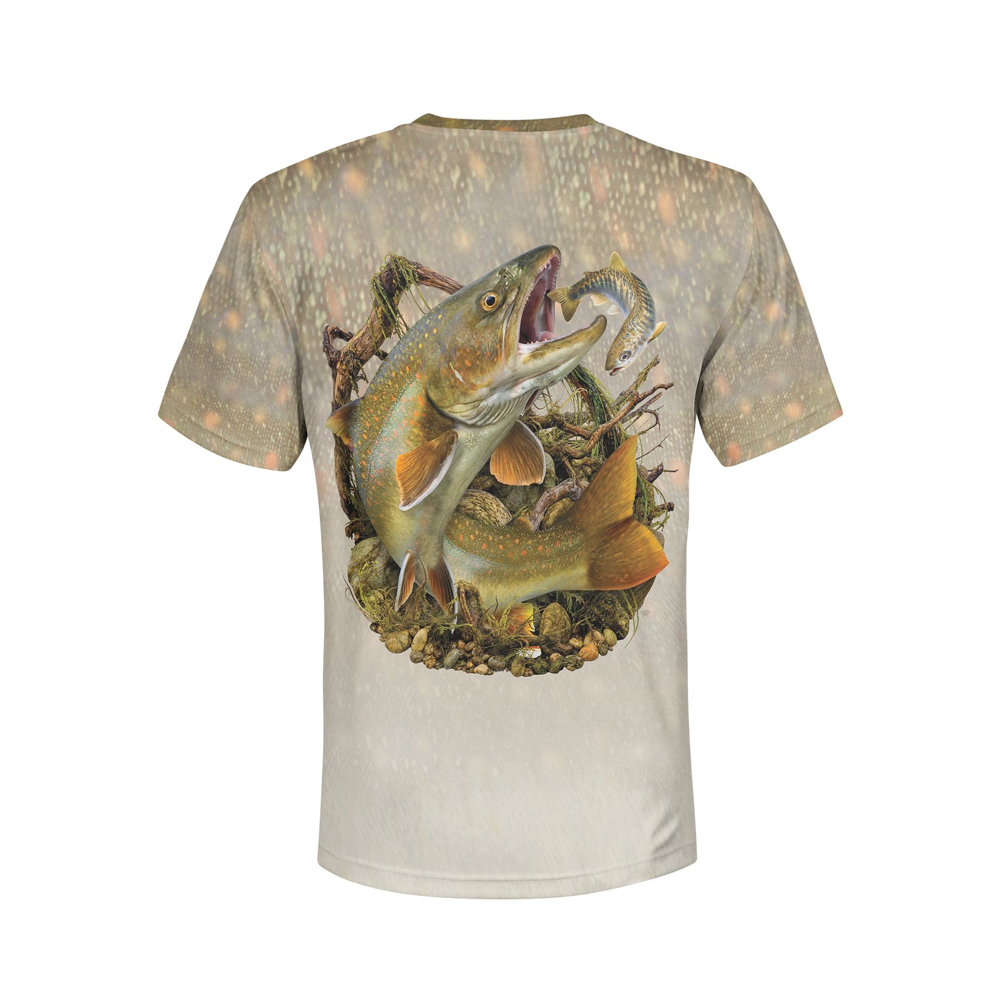 Bull Trout - Unisex Long Sleeve Sun Proof Performance Fishing Top with built in Hoodie and Gaiter (short sleeve option also available)