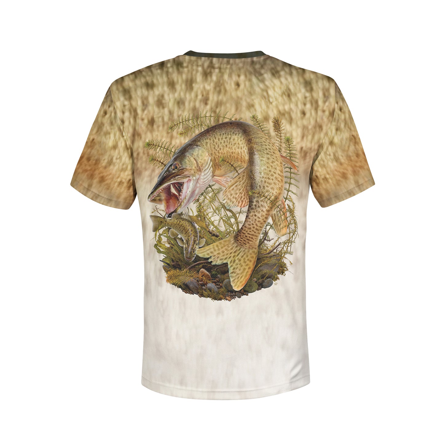 Muskie and Smallmouth - Unisex Long Sleeve Sun Proof Performance Fishing Top with built in Hoodie and Gaiter (short sleeve option also available)