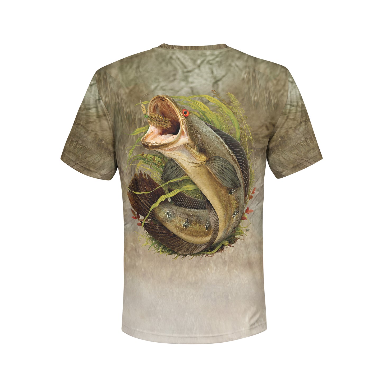 Great Snakehead - Unisex Long Sleeve Sun Proof Performance Fishing Top with built in Hoodie and Gaiter (short sleeve option also available)