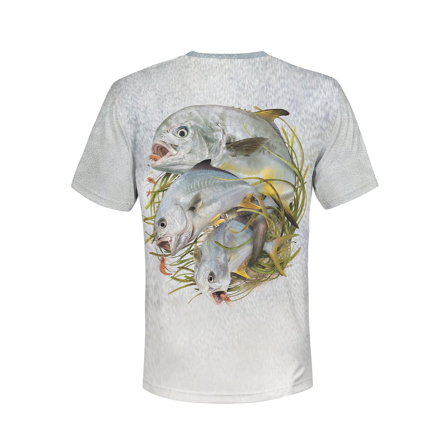 Permit and Pompano - Unisex Long Sleeve Sun Proof Performance Fishing Top with built in Hoodie and Gaiter (short sleeve option also available)