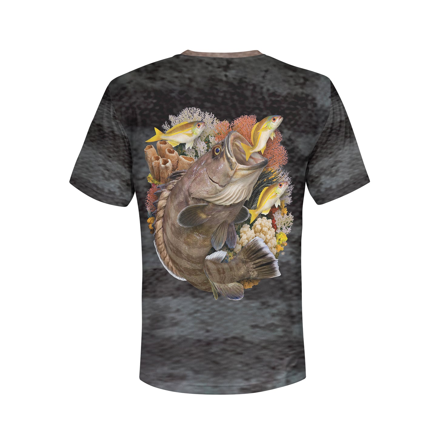 Misty Grouper - Unisex Long Sleeve Sun Proof Performance Fishing Top with built in Hoodie and Gaiter (short sleeve option also available)
