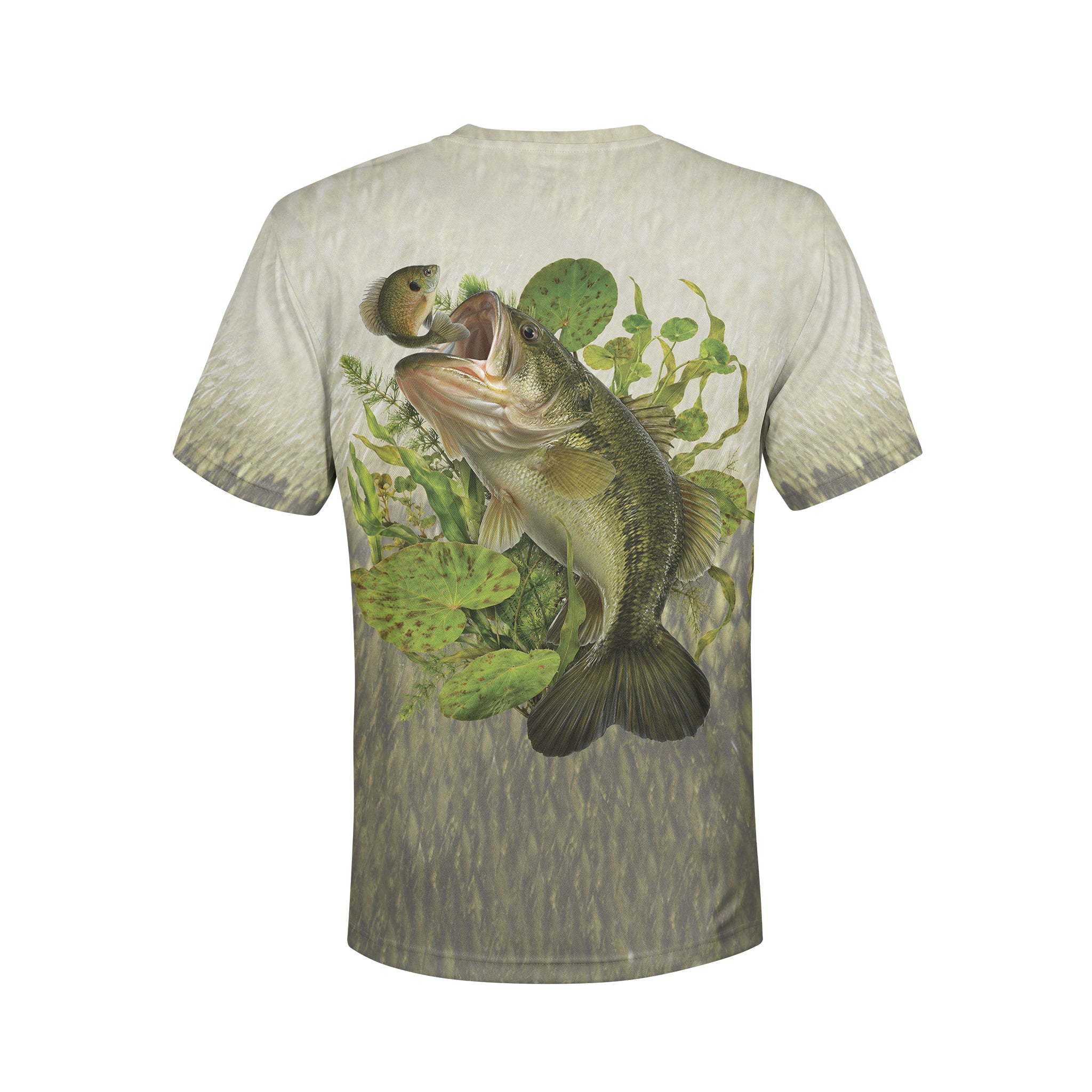Largemouth and Shellcracker - Unisex Long Sleeve Sun Proof Performance Fishing Top with built in Hoodie and Gaiter (short sleeve option also available)