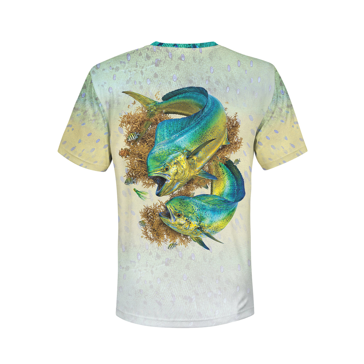 Mahi Strike - Unisex Long Sleeve Sun Proof Performance Fishing Top with built in Hoodie and Gaiter (short sleeve option also available)