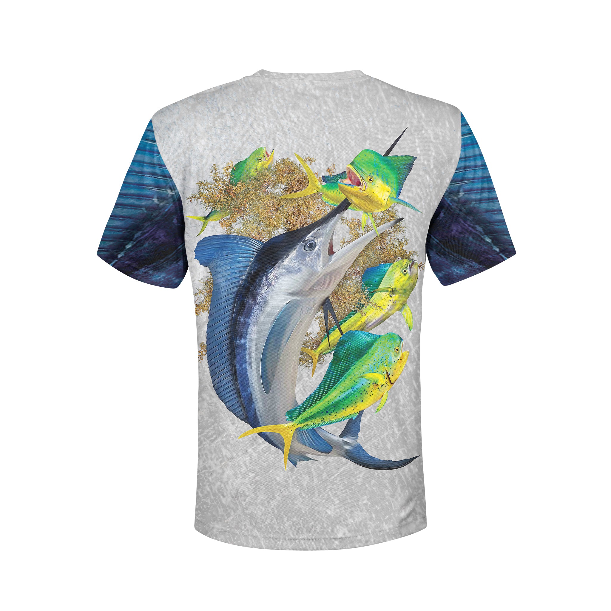 White Marlin - Unisex Sun Proof Long Sleeve or Short Sleeve Performance Fishing Top 100% AMERICAN MADE