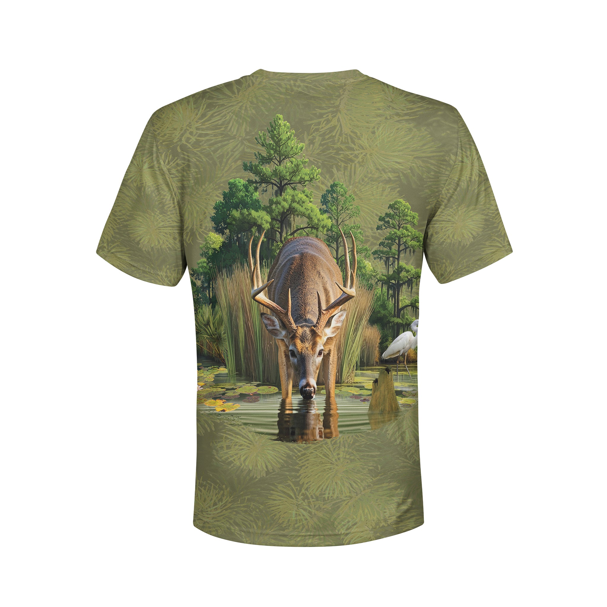 Watering Hole - Unisex Long Sleeve Sun Proof Performance Fishing Top with built in Hoodie (short sleeve option also available)