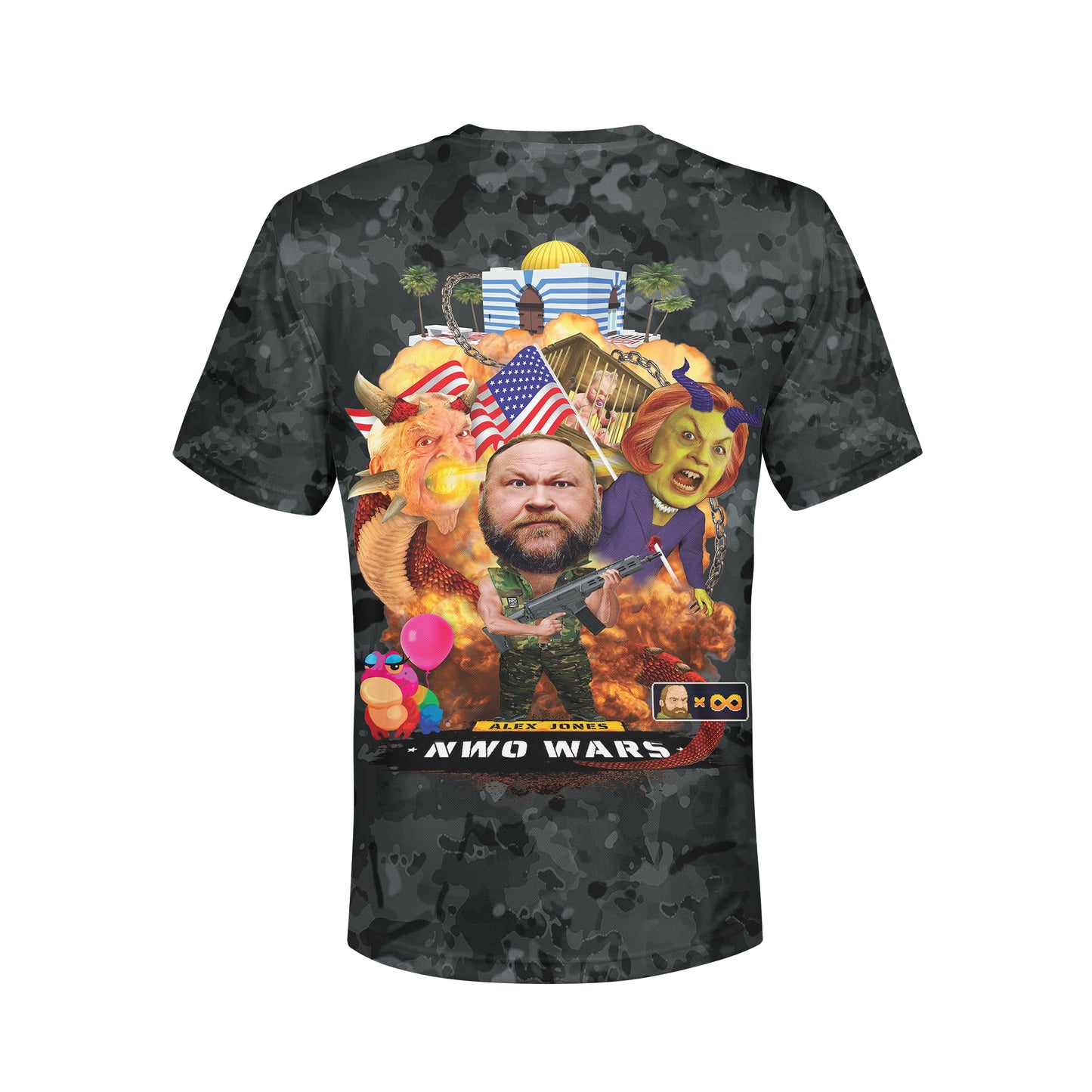 Alex Jones Wars SS redraft - Mens Tee - Performance