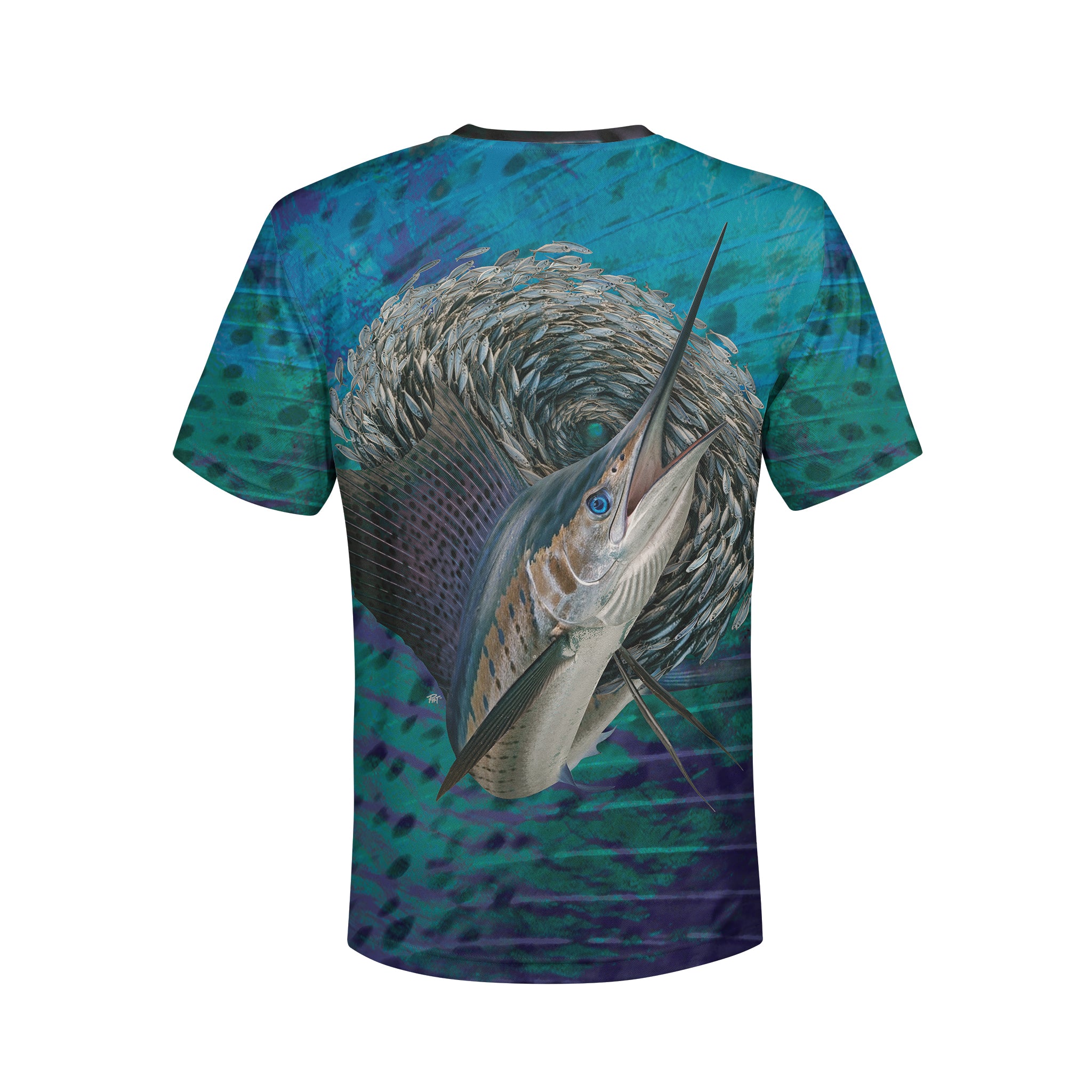 Atlantic Sailfish - Unisex Long Sleeve Sun Proof Performance Fishing Top with built in Hoodie and Gaiter (short sleeve option also available)
