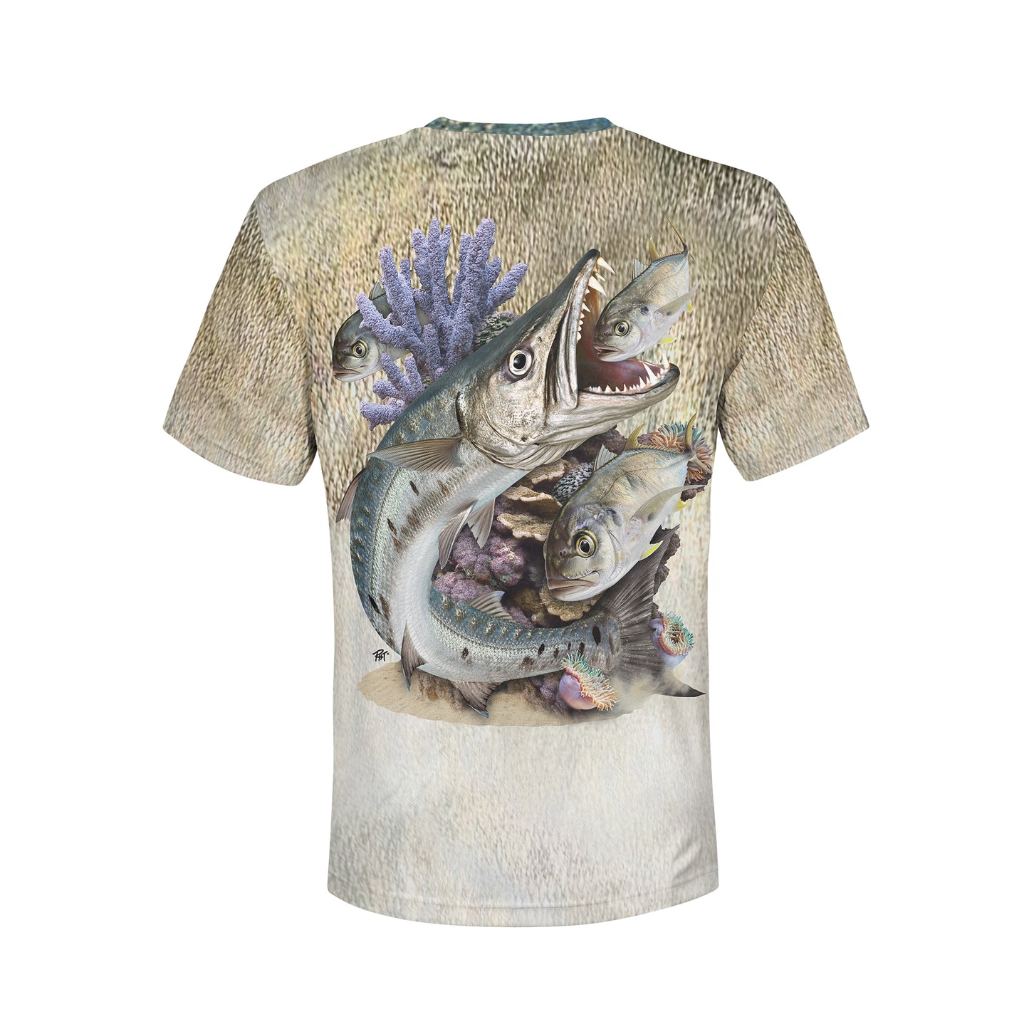 Barracuda and Jacks - Unisex Long Sleeve Sun Proof Performance Fishing Top with built in Hoodie and Gaiter (short sleeve option also available)