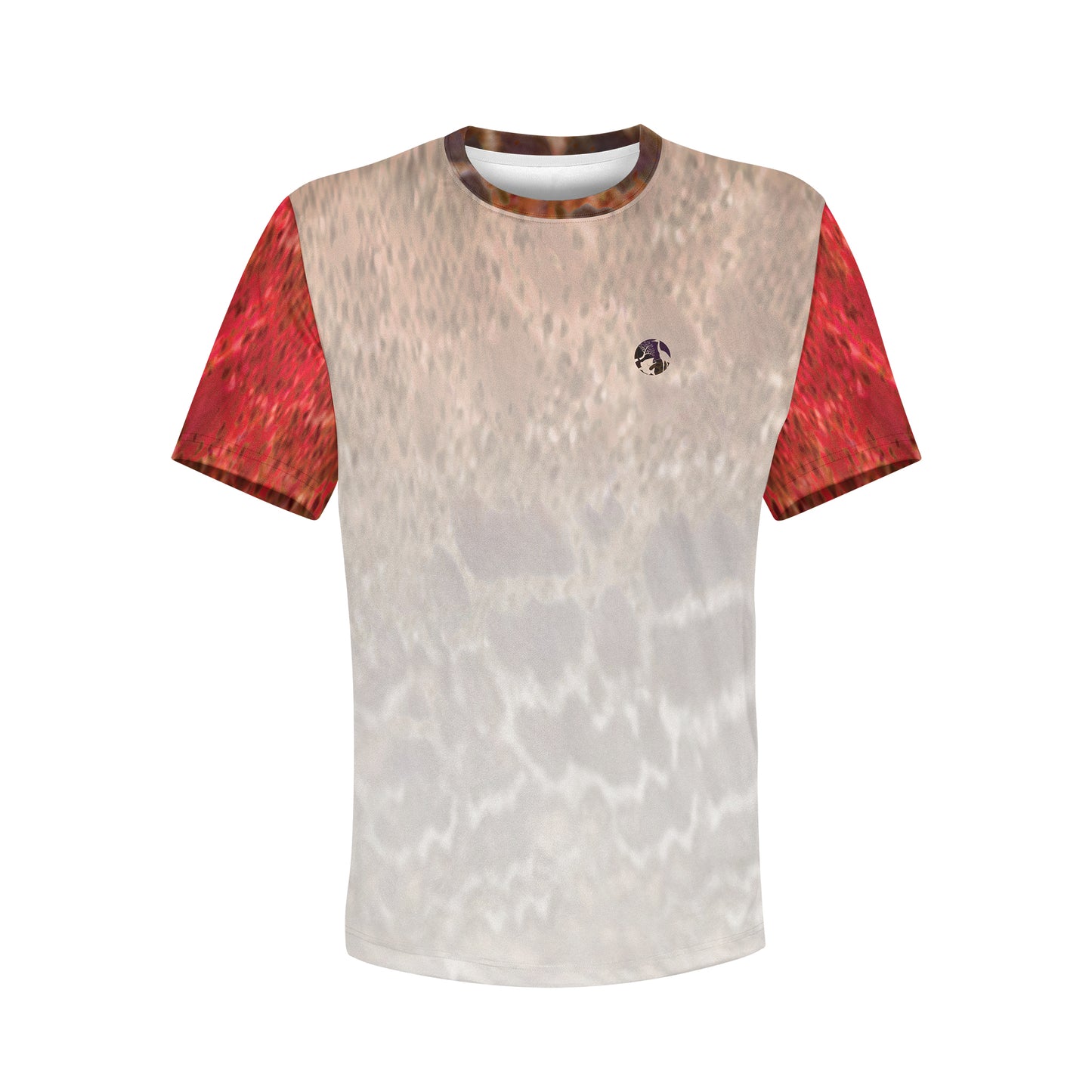 Fireback Grouper - Unisex Long Sleeve Sun Proof Performance Fishing Top with built in Hoodie and Gaiter (short sleeve option also available)