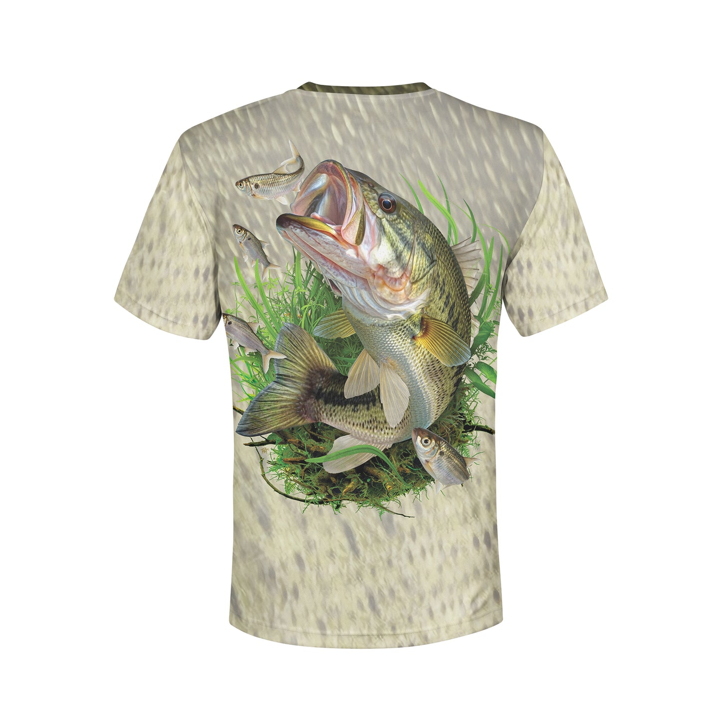 Largemouth and Shad - Unisex Long Sleeve Sun Proof Performance Fishing Top with built in Hoodie and Gaiter (short sleeve option also available)