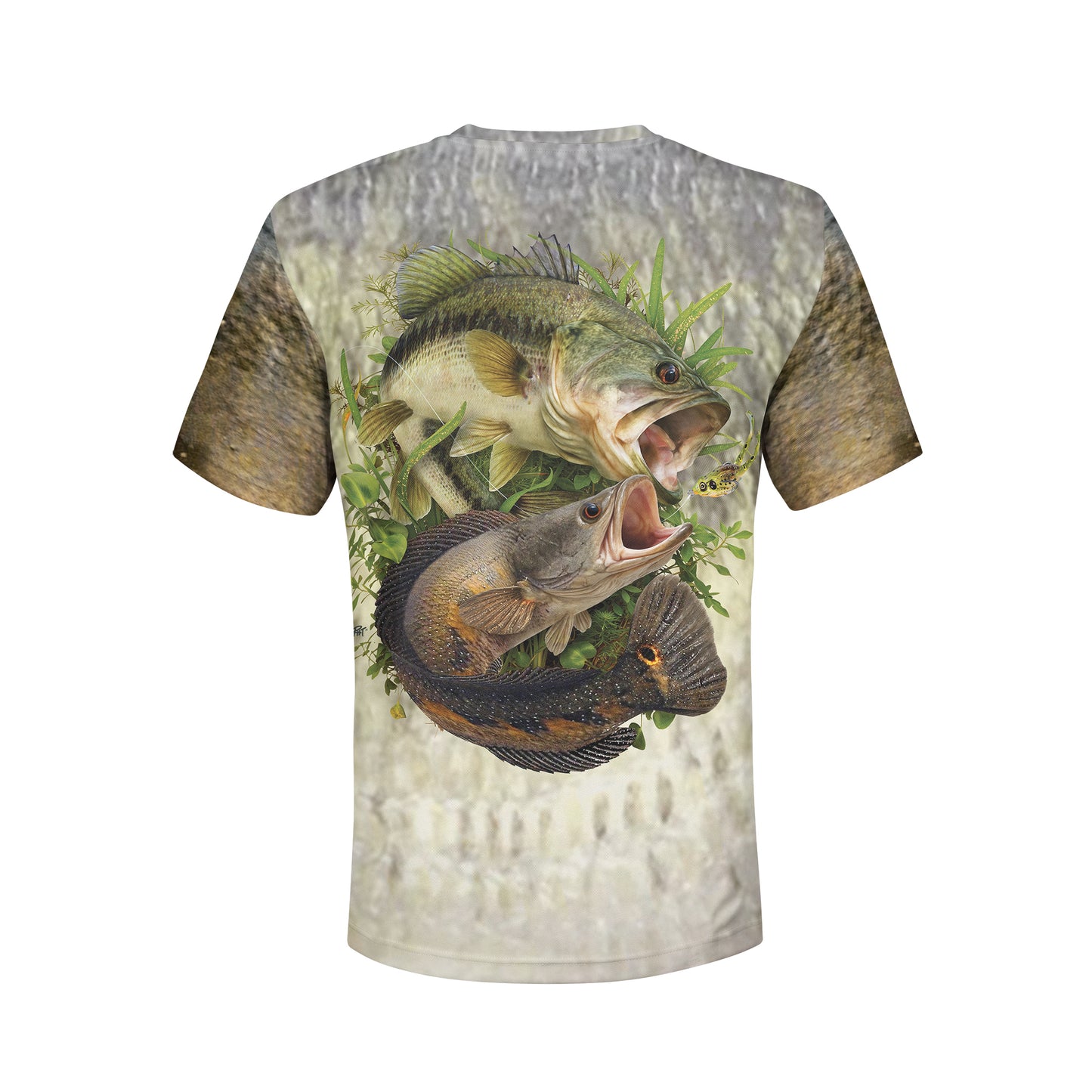 Largemouth and Snakehead - Unisex Long Sleeve Sun Proof Performance Fishing Top with built in Hoodie and Gaiter (short sleeve option also available)