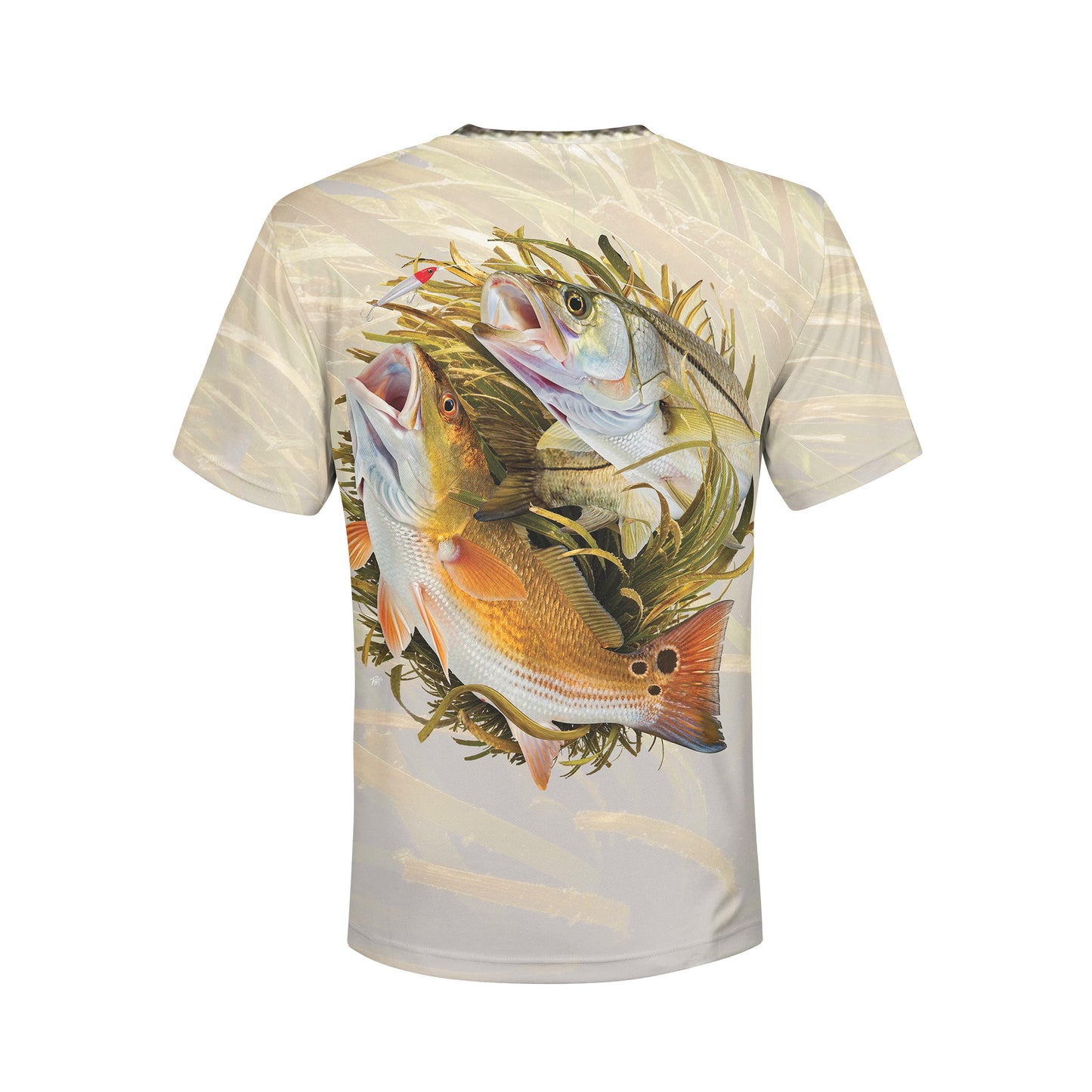 Redfish and Snook - Unisex Long Sleeve Sun Proof Performance Fishing Top with built in Hoodie and Gaiter (short sleeve option also available)