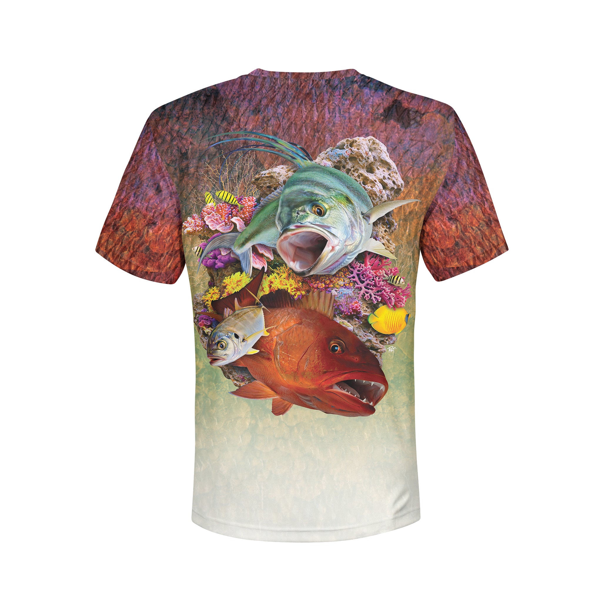 Roosterfish and Cubera - Unisex Long Sleeve Sun Proof Performance Fishing Top with built in Hoodie and Gaiter (short sleeve option also available)