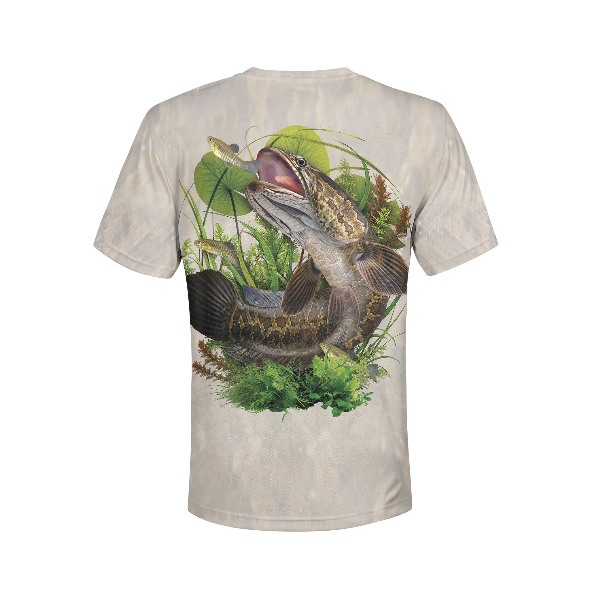 Snakehead and Killifish - Unisex Long Sleeve Sun Proof Performance Fishing Top with built in Hoodie and Gaiter (short sleeve option also available)