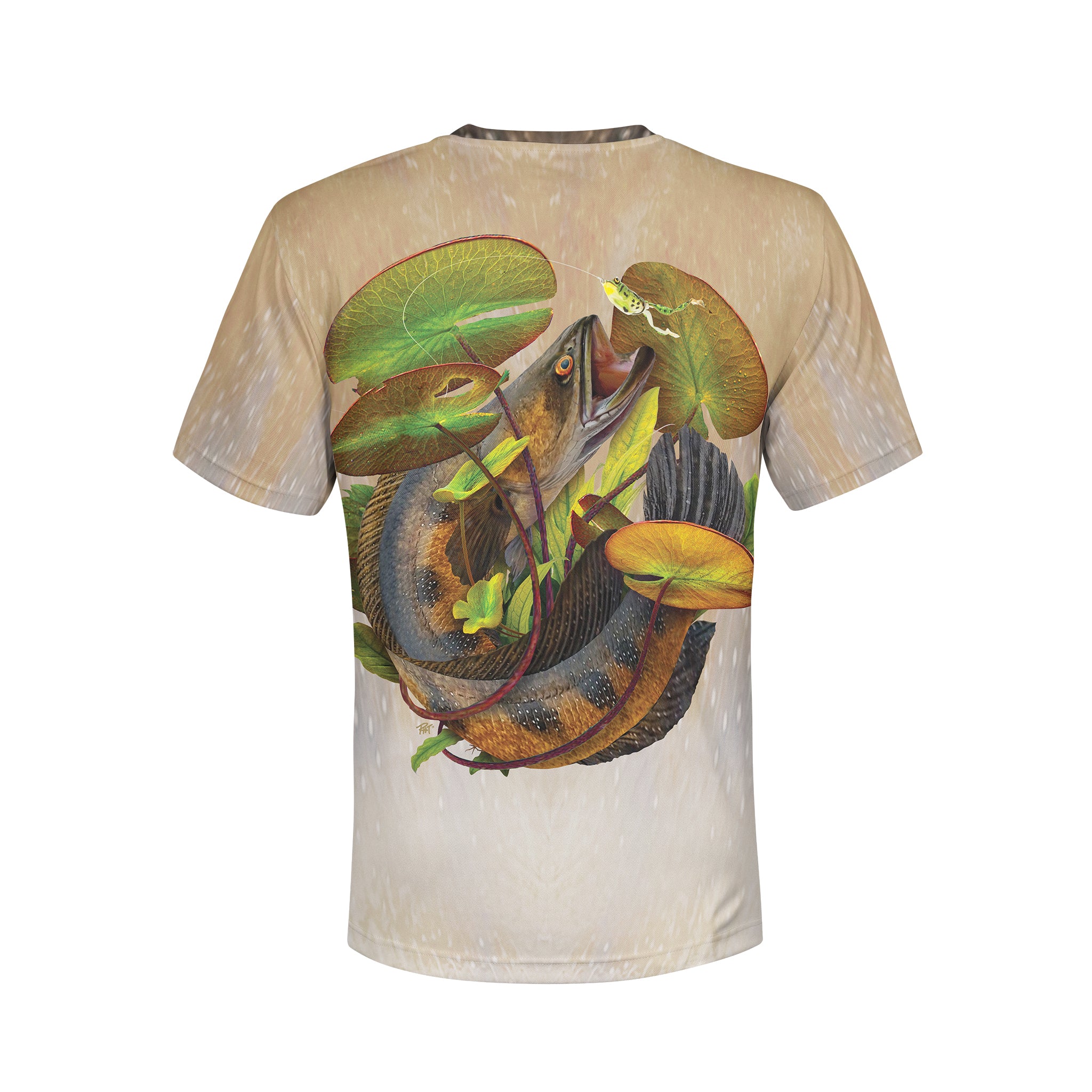 South Florida Snakehead - Unisex Long Sleeve Sun Proof Performance Fishing Top with built in Hoodie and Gaiter (short sleeve option also available)