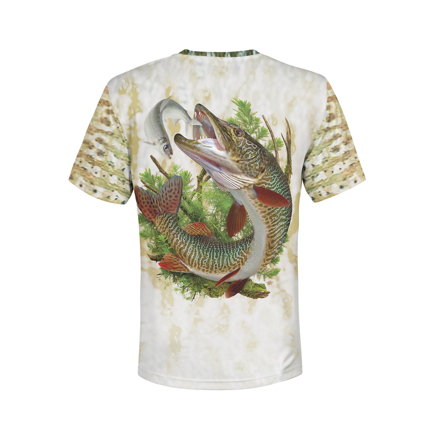 Tiger Musky and Cisco - Unisex Long Sleeve Sun Proof Performance Fishing Top with built in Hoodie and Gaiter (short sleeve option also available)