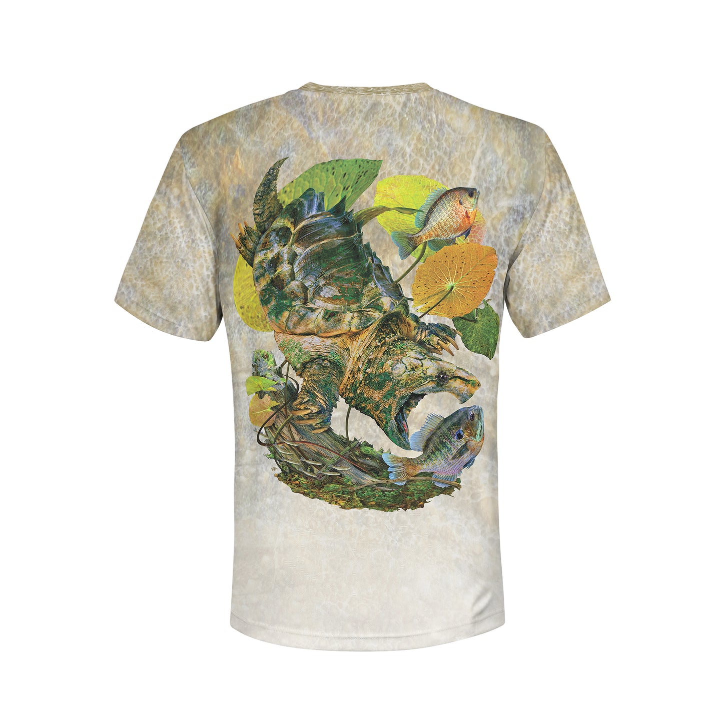 Alligator Snapper - Unisex Long Sleeve Sun Proof Performance Fishing Top with built in Hoodie (short sleeve option also available)