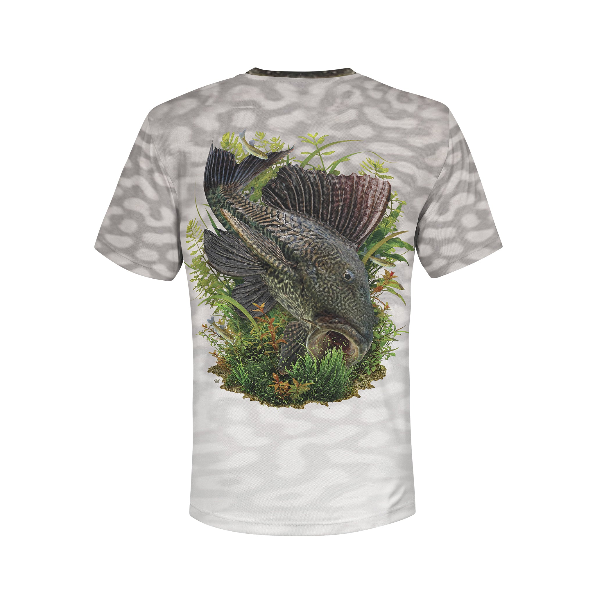 Armored Catfish - Unisex Long Sleeve Sun Proof Performance Fishing Top with built in Hoodie and Gaiter (short sleeve option also available)