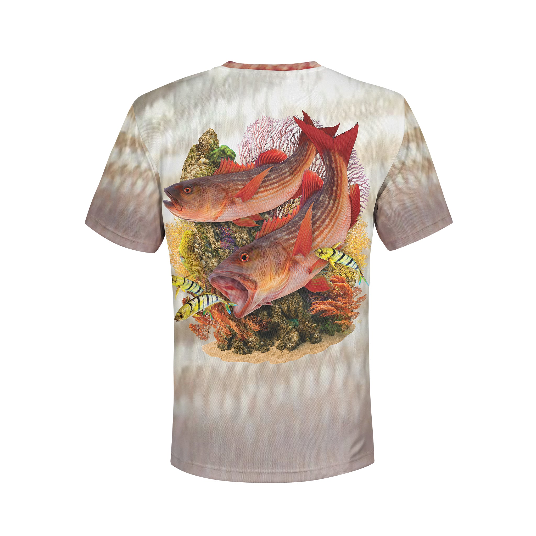 Mullet Snappers - Unisex Long Sleeve Sun Proof Performance Fishing Top with built in Hoodie and Gaiter (short sleeve option also available)