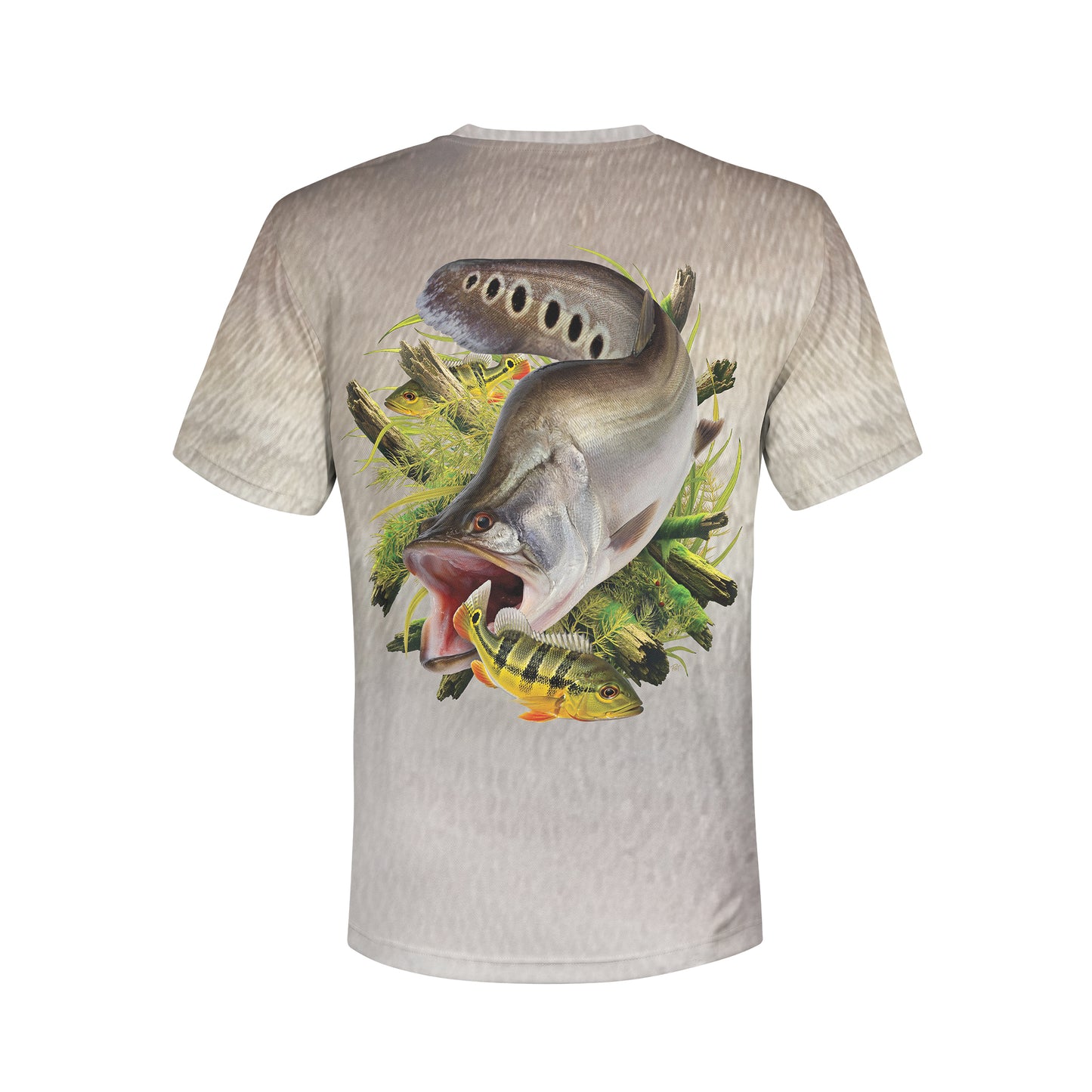 Clown Featherback - Unisex Long Sleeve Sun Proof Performance Fishing Top with built in Hoodie and Gaiter (short sleeve option also available)
