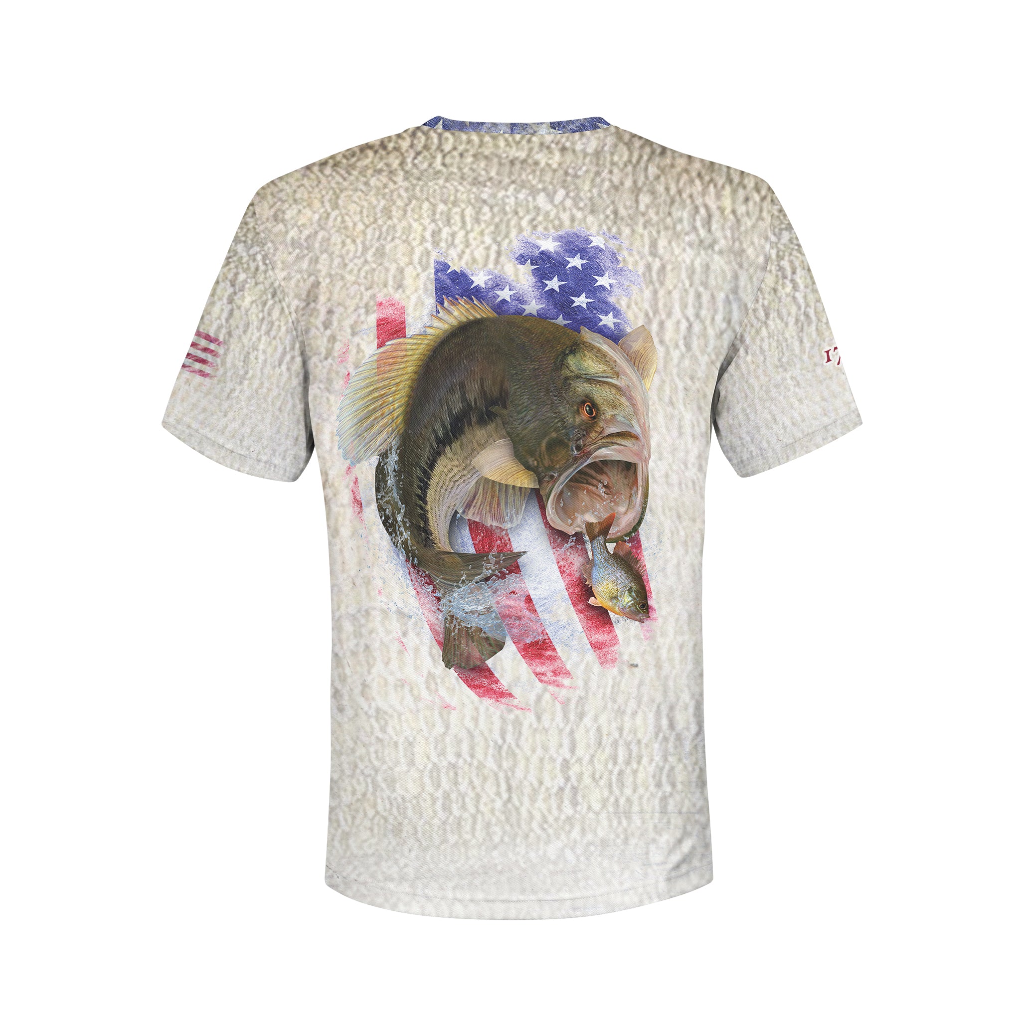 American Bass - Unisex Long Sleeve Sun Proof Performance Fishing Top with built in Hoodie and Gaiter (short sleeve option also available)