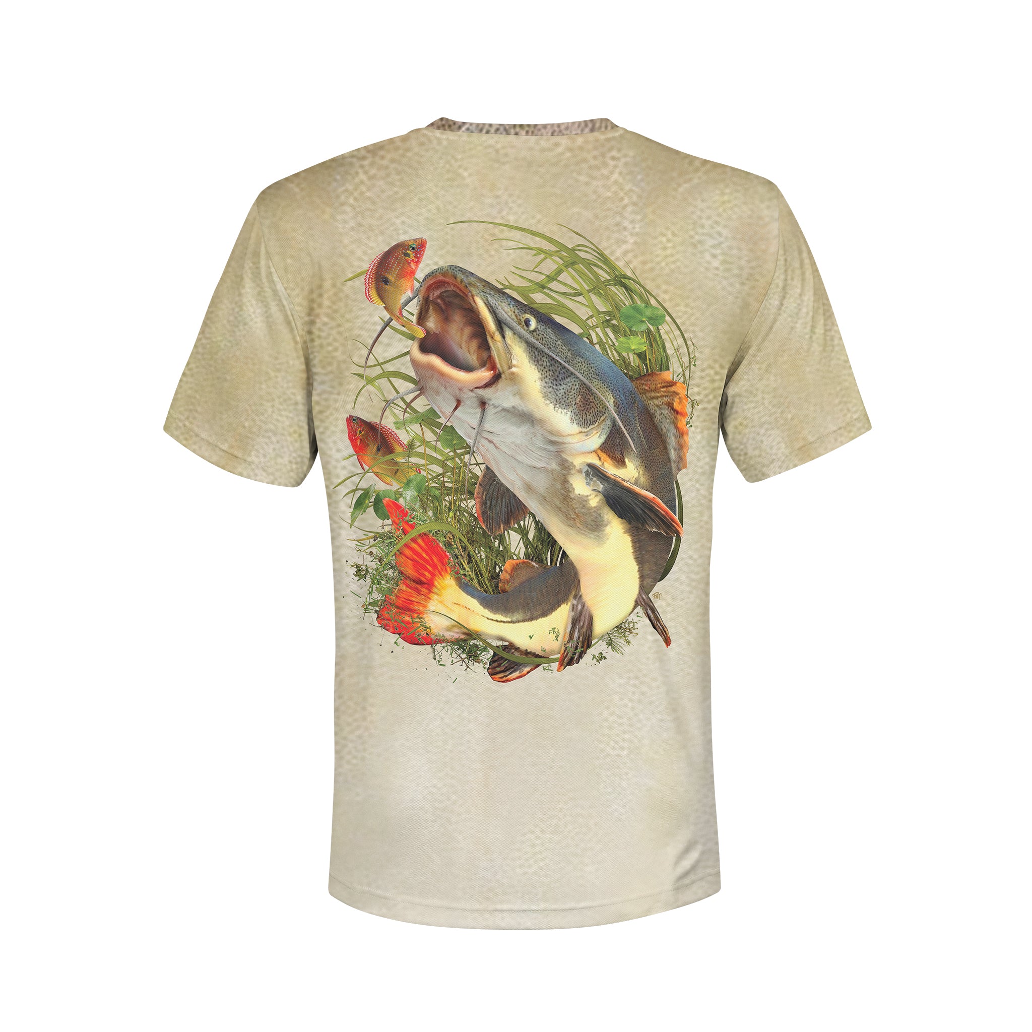 RedTail Catfish - Unisex Long Sleeve Sun Proof Performance Fishing Top with built in Hoodie and Gaiter (short sleeve option also available)