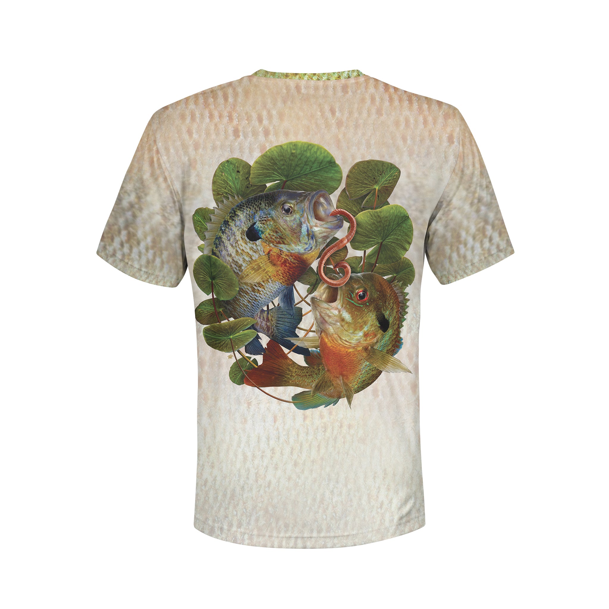 Bluegill and Redbreast- Unisex Long Sleeve Sun Proof Performance Fishing Top with built in Hoodie and Gaiter (short sleeve option also available)