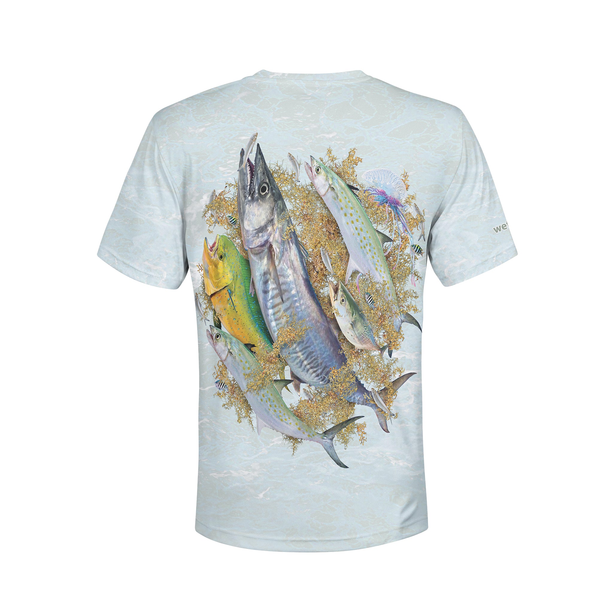 Mackerel & Mahi Hoodie Gaiter Wetlands Performance Apparel