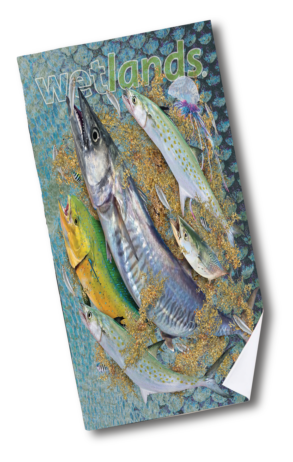 Mackerel and Mahi - Quick-Drying Beach Towel Made from Ultra Soft Low Spin Polyester (35