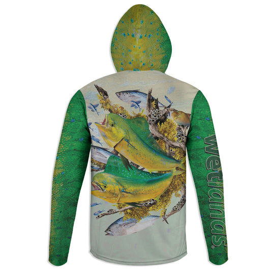 Mahi & Bonito Hoodie Gaiter Wetlands Performance Apparel