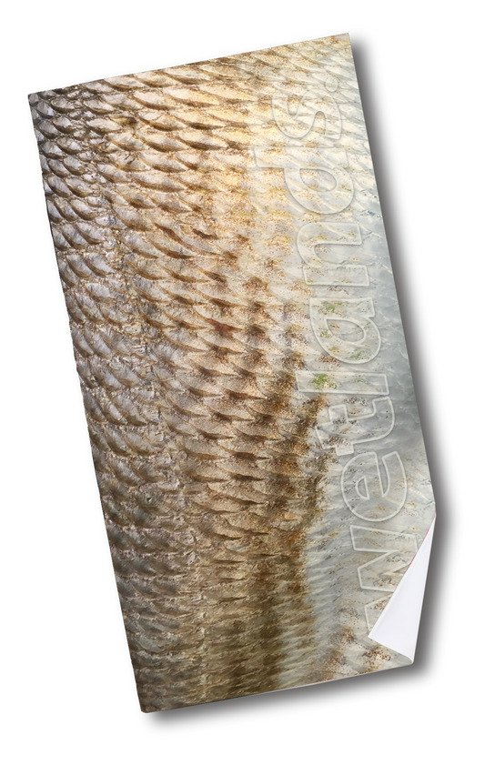 Redfish Scales - Quick-Drying Beach Towel Made from Ultra Soft Low Spin Polyester (35"x60" dimensions) MADE IN USA.