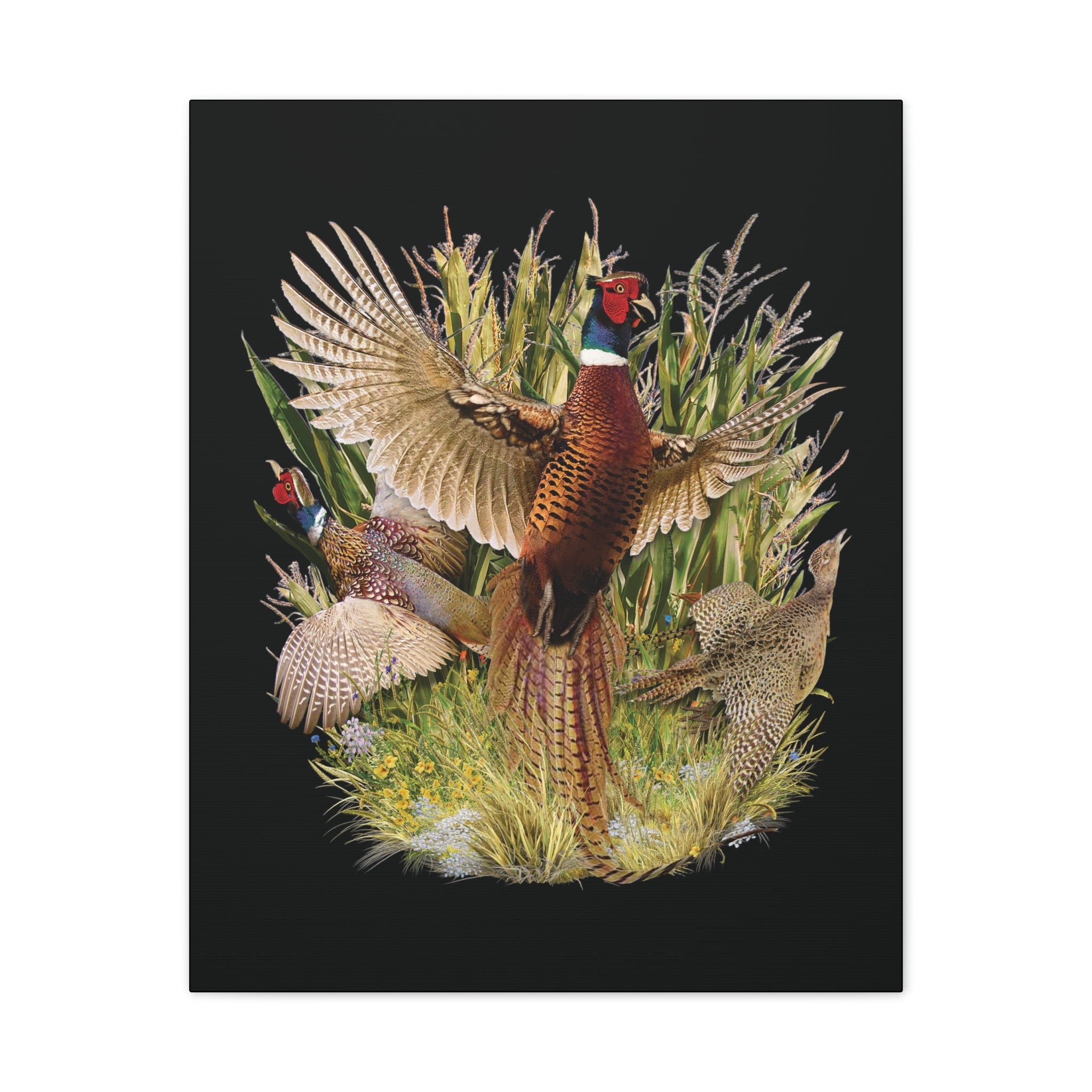 Ring-Necked Pheasant Canvas Wetlands Performance Apparel