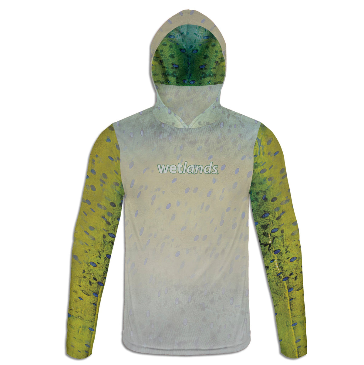Mahi Strike - Unisex Long Sleeve Sun Proof Performance Fishing Top with built in Hoodie and Gaiter (short sleeve option also available)