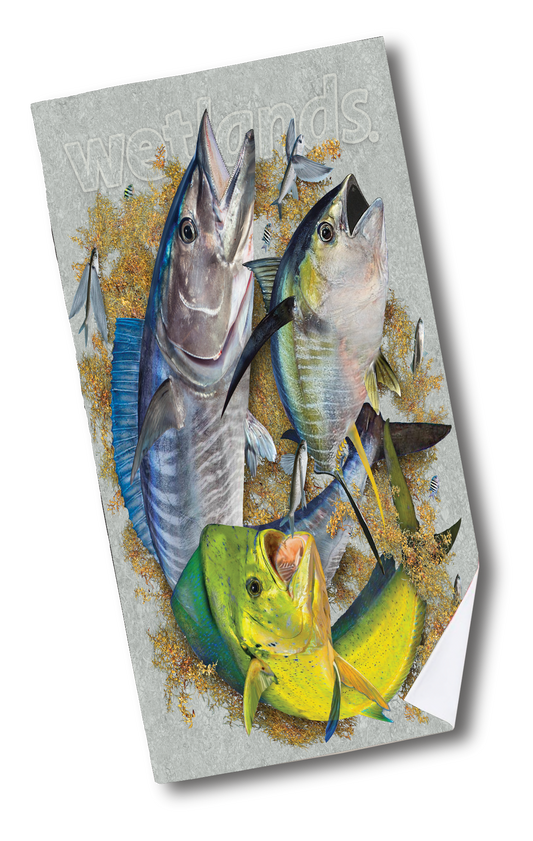 Wahoo Tuna Mahi - Beach Towel-35x60