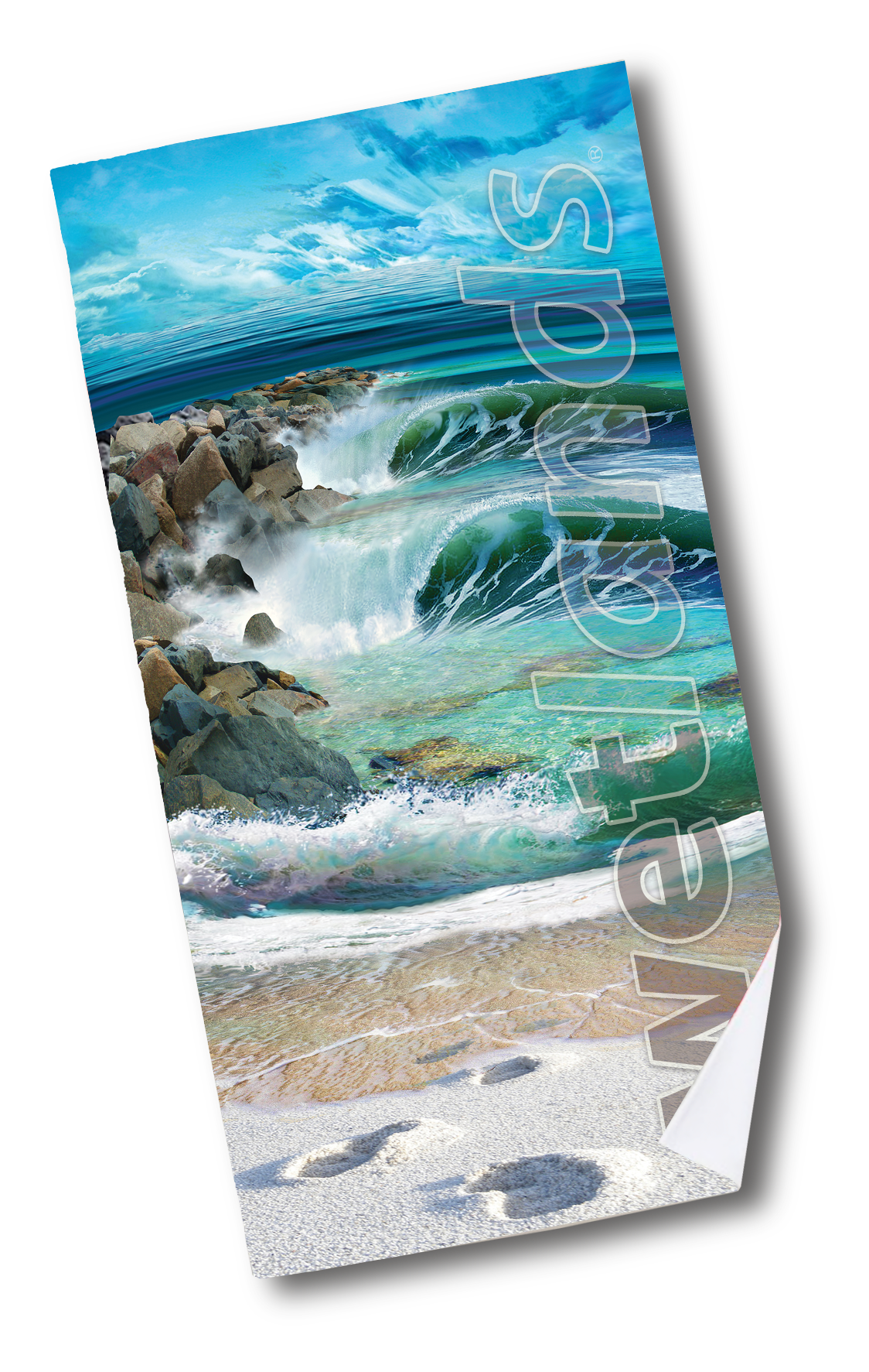 Summer Jetties - Quick-Drying Beach Towel Made from Ultra Soft Low Spin Polyester (35