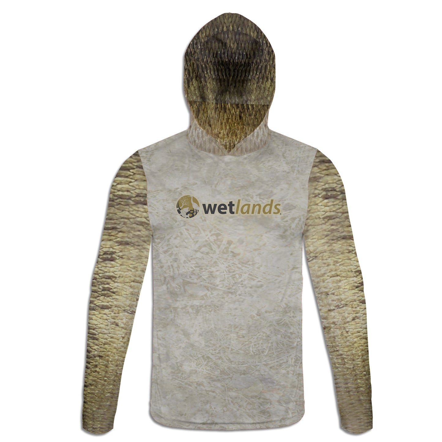 Tiger Bass Hoodie Gaiter Wetlands Performance Apparel