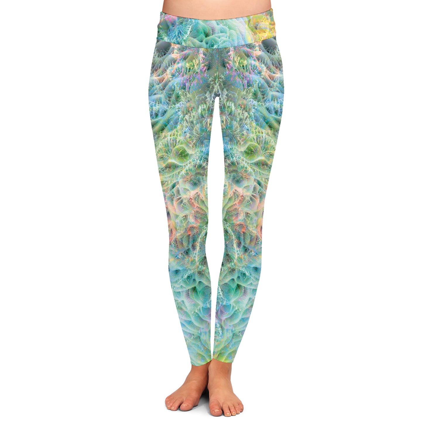 Floral Coral - Womens Sport Legging