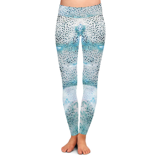 Spotted Mahi - Women's Custom Sport Fishing Leggings featuring Crossfit Design, Double Stitch Seams, Cell/Tool Pocket MADE IN USA.