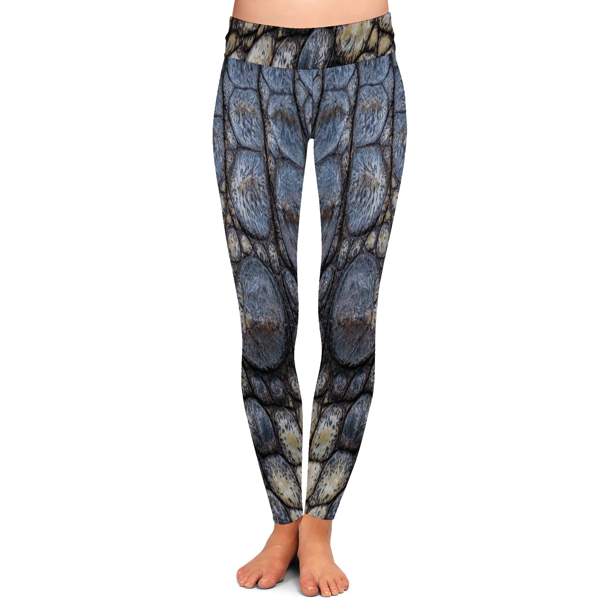 Gator Skin - Women's Custom Sport Fishing Leggings featuring Crossfit Design, Double Stitch Seams, Cell/Tool Pocket MADE IN USA.