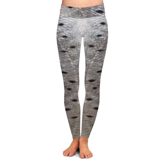 Speckled Sea Trout - Women's Custom Sport Fishing Leggings featuring Crossfit Design, Double Stitch Seams, Cell/Tool Pocket MADE IN USA.