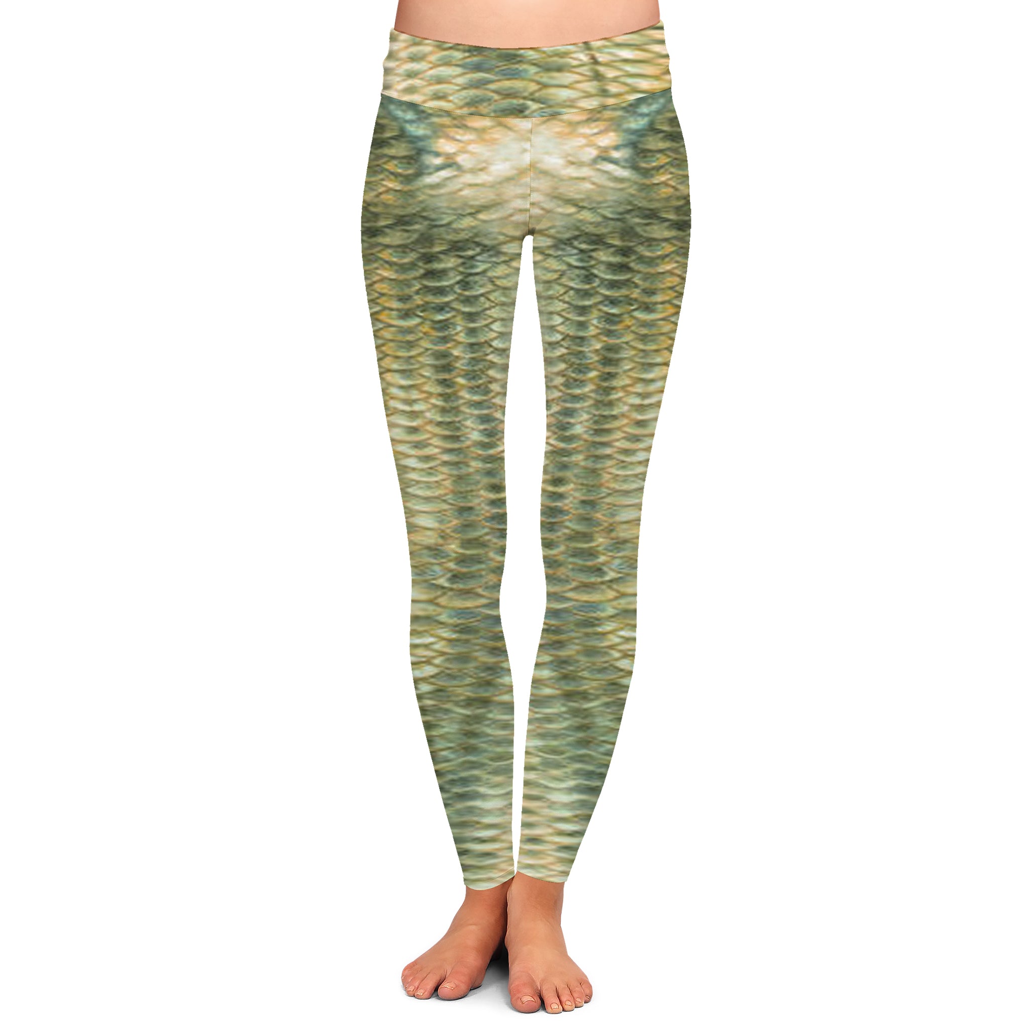 Spring Bass - Women's Custom Sport Fishing Leggings featuring Crossfit Design, Double Stitch Seams, Cell/Tool Pocket MADE IN USA.