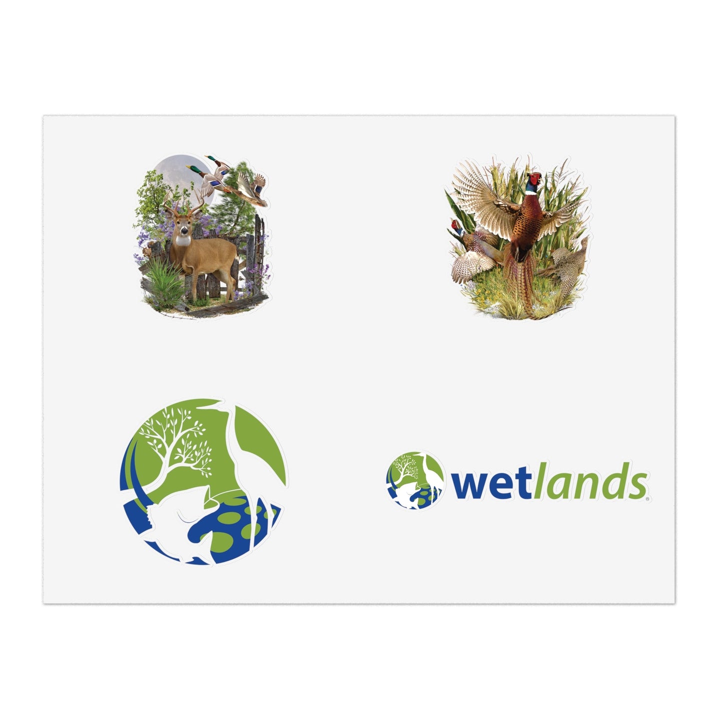 Wetlands Woodlands Sticker Sheet Wetlands Performance Apparel