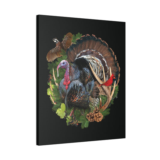 Wild Turkey and Quail Canvas Wetlands Performance Apparel