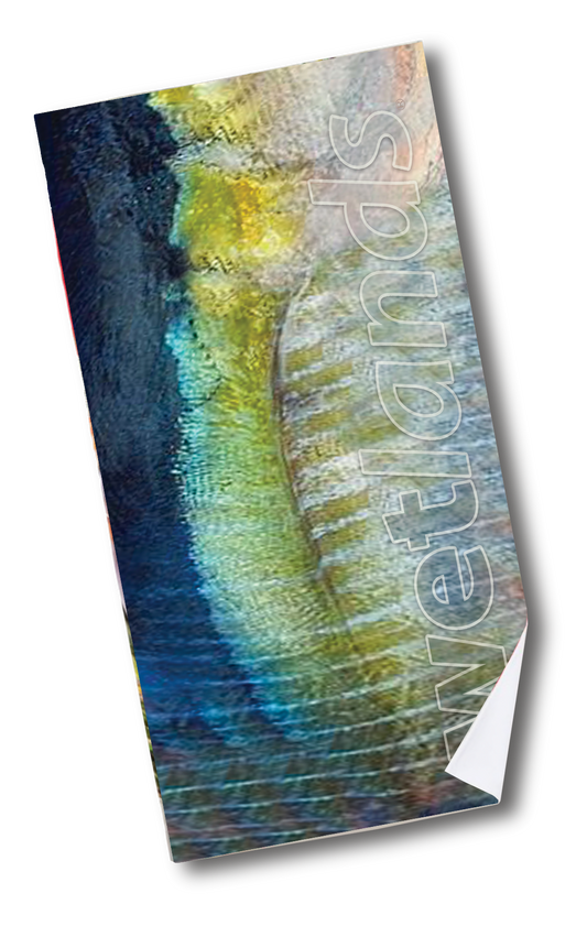 Yellowfin Tuna Skin - Quick-Drying Beach Towel Made from Ultra Soft Low Spin Polyester (35"x60" dimensions) MADE IN USA.