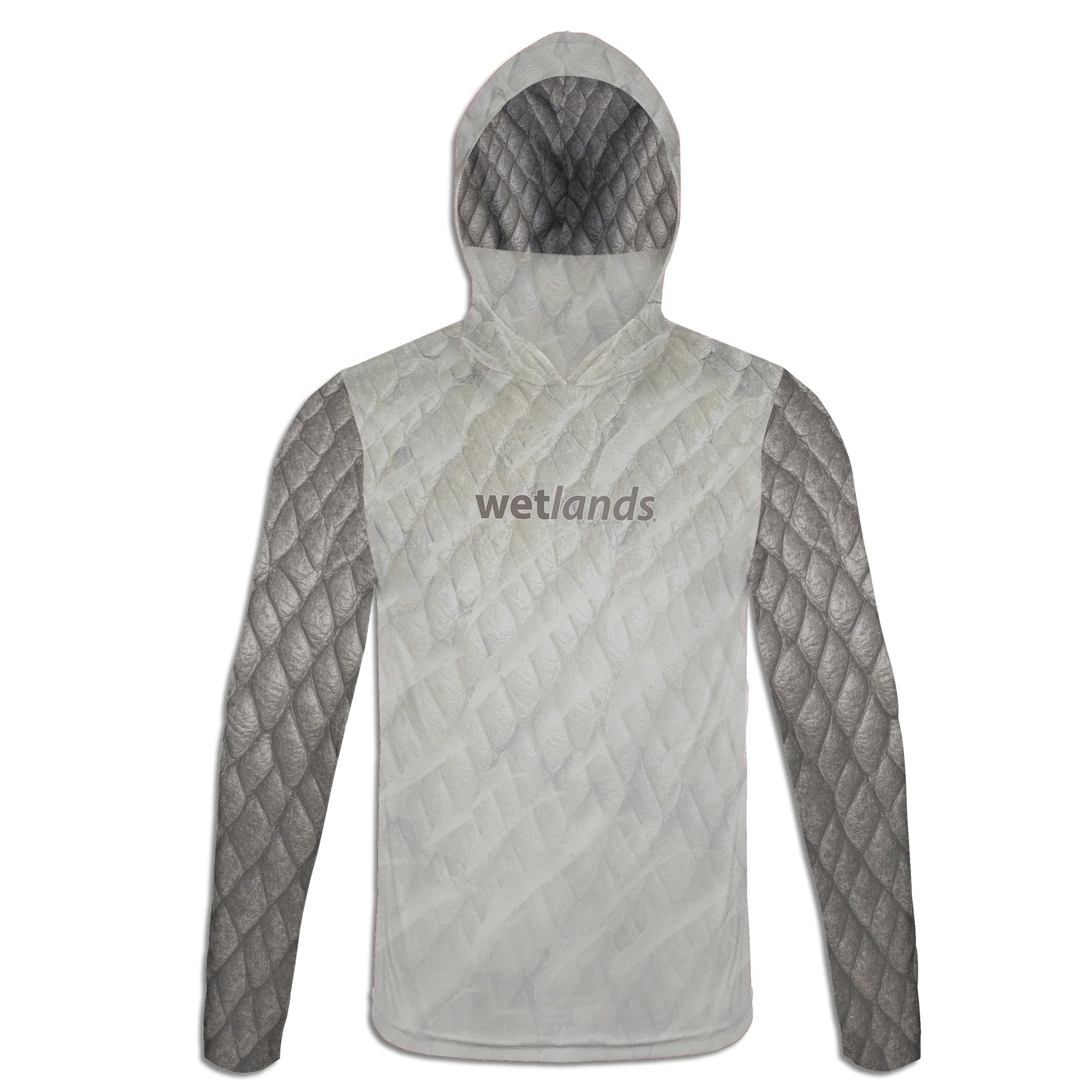 Hammerhead and Rays - Unisex Long Sleeve Sun Proof Performance Fishing Top with built in Hoodie and Gaiter (short sleeve option also available)
